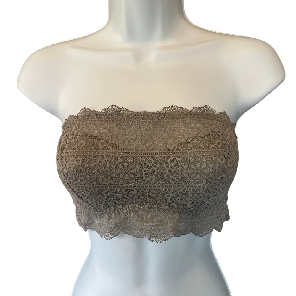 Y2K‎ Coquette Fairy Lace Layering Strapless Bralette Bandeau Small Festival
